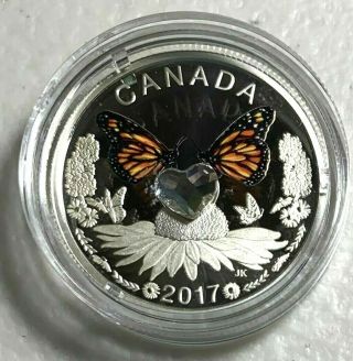 2017 Canada Silver $3 Dollars Celebration Of Love Crystal