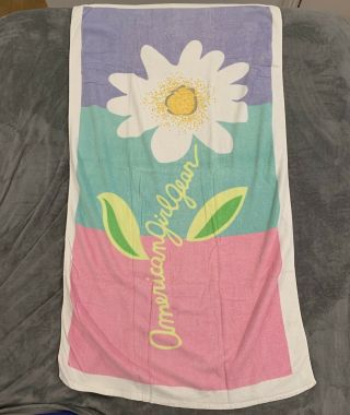 90s Vtg Hippie Pleasant Company American Girl Gear Beach Towel Art Pool Doll