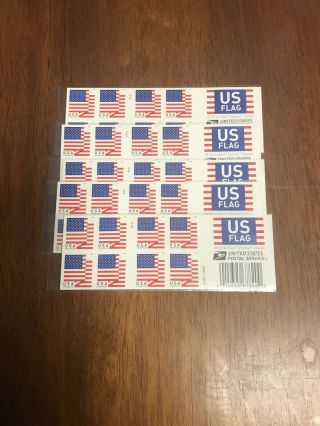 100 U.  S.  Flag Usps Forever® Usps Stamps.  (5 Books Of 20)