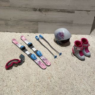 American Girl Ski Set - With Skis,  Boots,  Poles,  Goggles,  And Helmet
