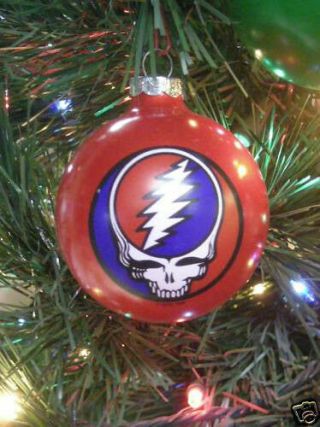 Grateful Dead Steal Your Face Limited Edition Ornament 1996 Red Os