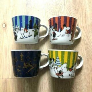 Moomin Mug Tea Cup Set Of 4 / Only Japan Kfc 2015 Ver Rare 　