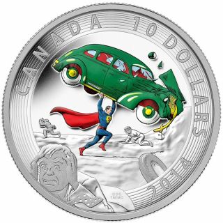 Iconic Superman Comic Book Covers: Action Comics 1 - 2014 $10 Fine Silver Coin