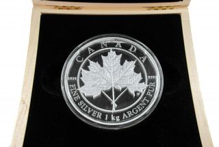 2012 $250 Maple Leaf Forever 1 Kilo.  9999 Fine Silver Coin - Royal Canadian