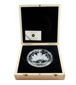2012 $250 Maple Leaf Forever 1 Kilo.  9999 Fine Silver Coin - Royal Canadian 3
