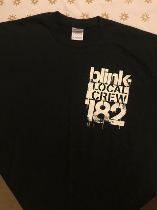 Blink 182 Rare Official Tour Local Crew Shirt World 2004 Medium