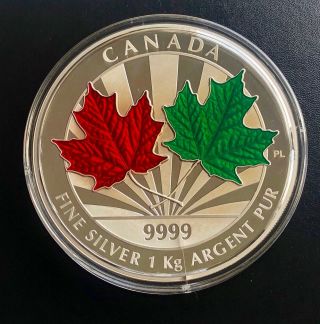 Canada 2014 - 1 Kilogram Pure Silver Coin $250 Maple Leaf Forever - Rcm