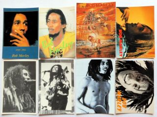 Bob Marley Postcards 8 X Vintage Bob Marley Postcards Reggae