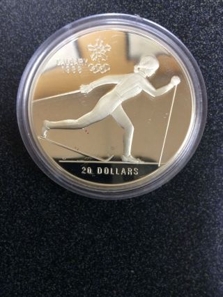 Canada Silver $20 Dollar each,  10 Coin Set,  1988 Calgary Winter Olympics (PAN) 3