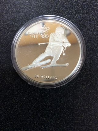 Canada Silver $20 Dollar each,  10 Coin Set,  1988 Calgary Winter Olympics (PAN) 5
