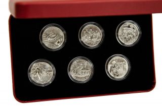 2005 50 - Cent Silver Six - Coin Set - 60th Anniversary Of Wwii - Battle Of Britain