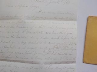 Civil War Letter 1863 23rd Massachusetts Hospital Berne North Carolina 3