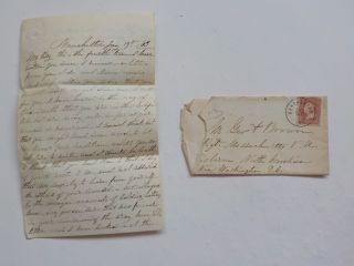 Civil War Letter 1863 Wound 23rd Massachusetts Berne North Carolina Cover