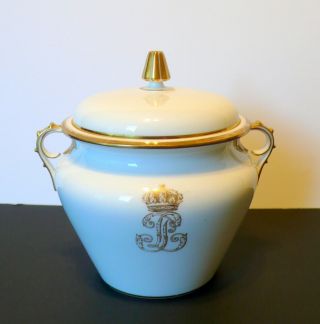 Antique Sevres Louis Philippe Porcelain Sugar Pot