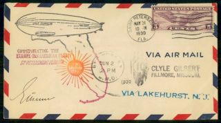 Mayfairstamps Us 1930 Graf Zeppelin Flight Commemorative St Petersburg Fl Cover