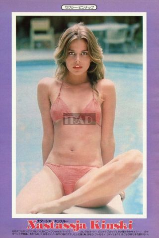 Nastassja Kinski In Bikini 1980 Japan Picture Clipping 8x11.  6 Ua/y