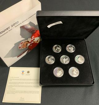 Vancouver 2010 Olympic Complete Set 15 Sterling Silver Hologram Coins