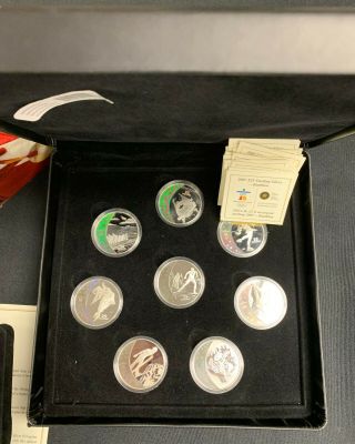Vancouver 2010 Olympic Complete Set 15 Sterling Silver Hologram Coins 3