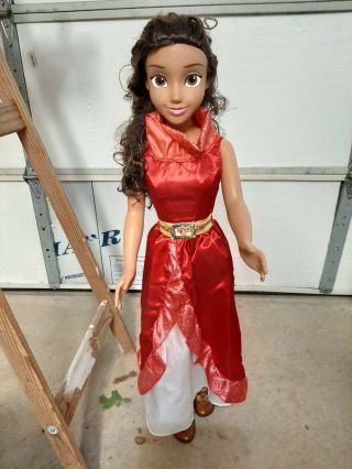 Disney My Size Doll Princess Elena Of Avalor 38 " Life Size W/ Dress Good Cond