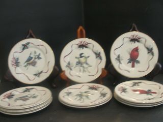 Lenox Winter Greetings 11 Canapy Plates 6 "