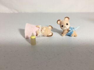 Reserved Listing Calico critters/sylvanian Families Fielding Mouse Babies 2