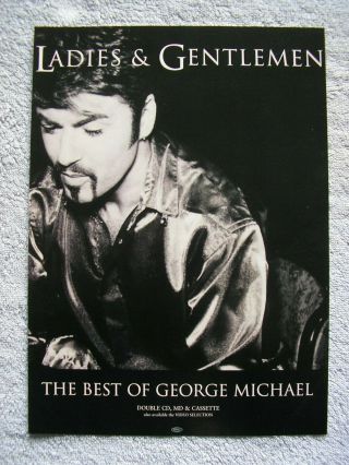 George Michael - Ladies & Gentlemen - Best Of - Advert - 21 X 29cm.