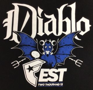 Diablo Fest T - Shirt 2013 Nyhc Ezec Danny Cro - Mags Skarhead Meyhem Lauren