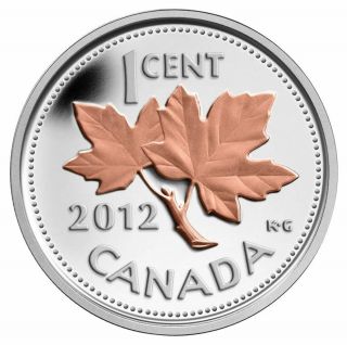 Farewell To The Penny - 2012 Canada 1 Cent Fine Silver Coin