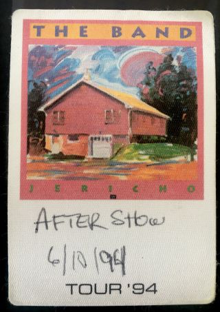 The Band Levon Helm Cloth Backstage Pass - 1994 Vintage Tour Pass