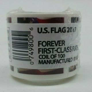 100 Usps Us Flag Forever Stamps 2017