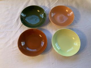 4 Eva Zeisel Town & Country Red Wing 7” Cereal / Soup Bowls
