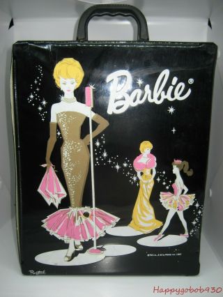 Vintage Mattel Ponytail Barbie Black Doll Trunk With Solo Graphics 1962 Tpb