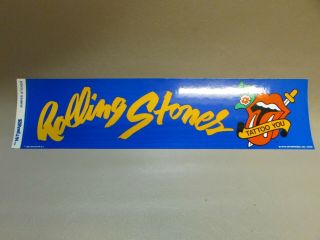 Vintage 1983 Rolling Stones Bumper Sticker
