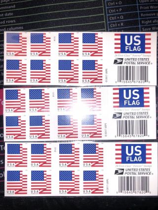 100 USPS 2018 Flag Forever Stamps (5 Booklets Of 20) 2