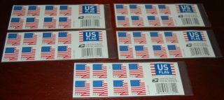 Usps Us Flag Forever Stamps 2017 - 5 Books Of 20 Pieces,  Total 100 Stamps