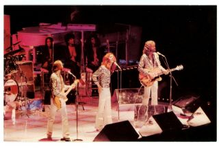 The Bee Gees Band Music Postcard 1980 Coral - Lee