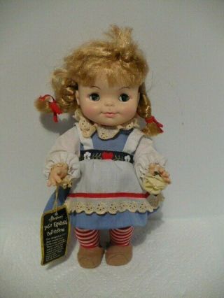 Vintage Effanbee Just Friends " Dutch Treat " Girl Doll With Outfit & Tag