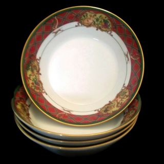 Noritake China - Royal Hunt - Soup Bowls (set Of 4) - A Holiday Classic
