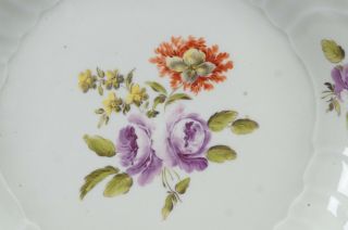 18th Century Royal Vienna Hand Painted Purple Red Yellow Floral & Gold Plate A 2