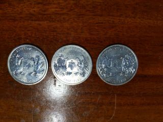 3 - 1812 2012 Canadian Silver War Canada Dollar 3/4 Oz.  9999 Silver Coins