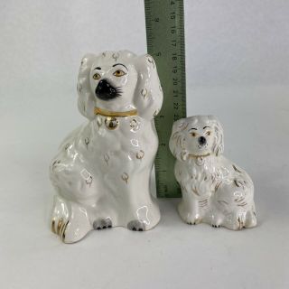 Pair Beswick England Staffordshire Spaniel Dog Figurines 1378 - 7