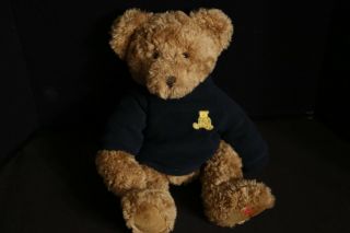 Hamleys 13” Teddy Bear In Blue Fleece Plush Toy Doll