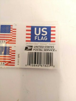Lot (5) Booklets x 20 = 100 US FLAG USPS Forever Stamps 2017 2