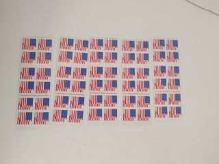 Lot (5) Booklets x 20 = 100 US FLAG USPS Forever Stamps 2017 3