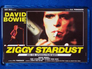 David Bowie - Ziggy Movie Poster Jumbo Fridge Magnet Marc Bolan Mick Ronson