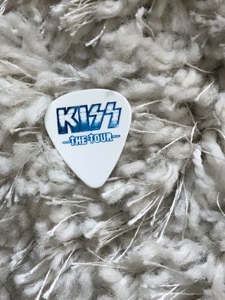 Kiss The Tour Rare Band Logo Guitar Pick Eric Singer Rock Catman Drums 2012