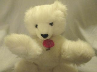 Polar Bear 14 " Plush Stuffed Teddy Bear Hermann W.  Germany Vintage