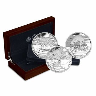 2016 Royal Canadian | Reflections Of Wildlife 3 - Coin Proof Set | Ogps &