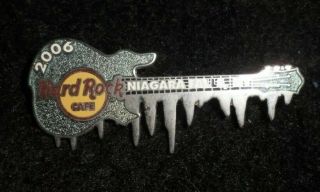 Hard Rock Cafe Niagara Falls Ny Usa Icicle Frosty Guitar Ltd Pin