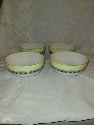 4 Royal Doulton " Carmina " Soup/cereal Bowls 6” 1999 Retired Discontinued